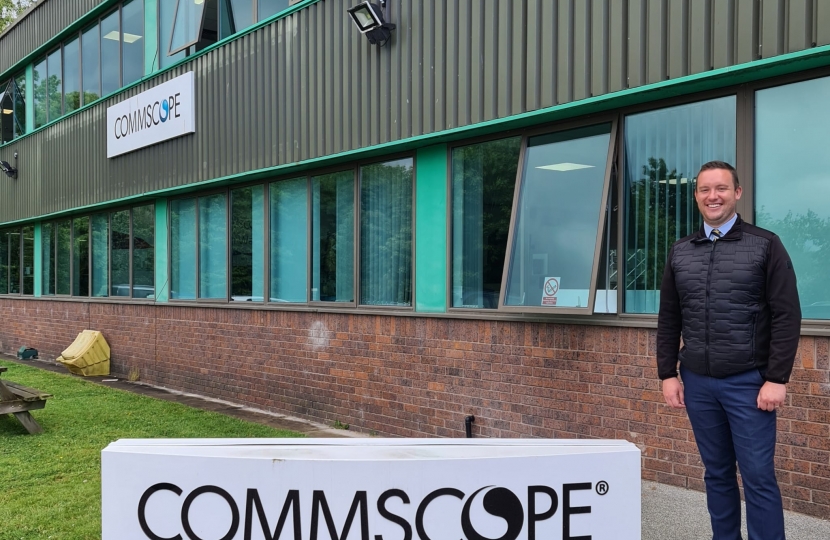 Gareth outside Commscope