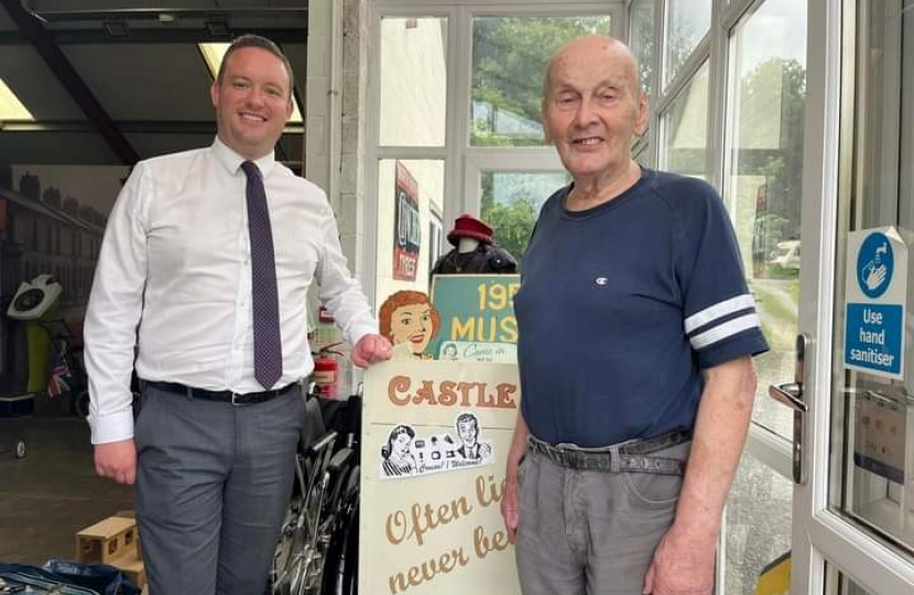 Gareth Davies and Sparrow Harrison at the 1950's Museum.