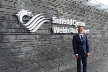 Gareth Davies MS at the Senedd, Cardiff