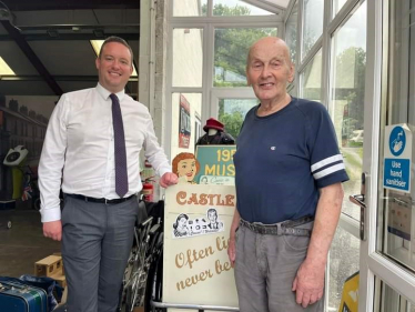 Gareth Davies and Sparrow Harrison at the 1950's Museum.