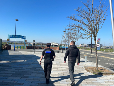 Gareth with PCSO